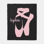 Ballet Shoes Design Fleece Blanket (Vorderseite)