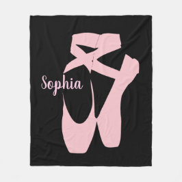 Ballet Shoes Design Fleece Blanket