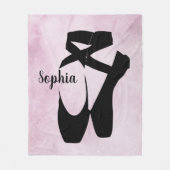 Ballet Shoes Design Fleece Blanket (Vorderseite)