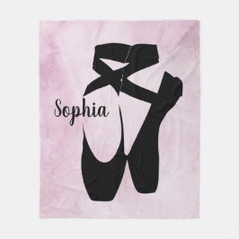 Ballet Shoes Design Fleece Blanket
