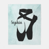 Ballet Shoes Design Fleece Blanket (Vorderseite)