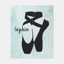Ballet Shoes Design Fleece Blanket