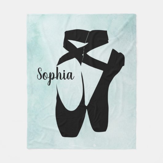 Ballet Shoes Design Fleece Blanket (Vorderseite)