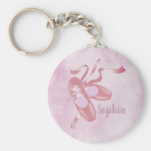Ballet Shoes Design Keychain Schlüsselanhänger (Vorne)