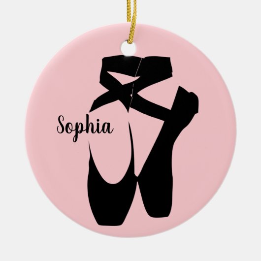 Ballet Shoes Design Ornament (Vorne)