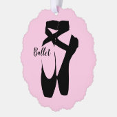Ballet Shoes Design Paper Ornament Card (Links)