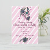 Ballet Shoes Einladung (Stehend Vorderseite)