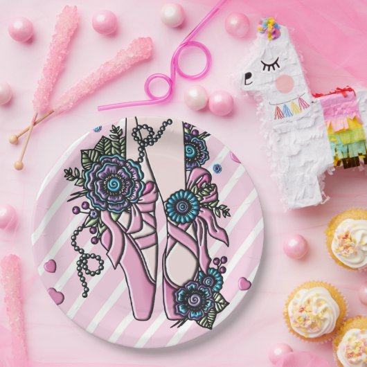 Ballet Shoes Pappteller (Party)