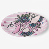 Ballet Shoes Pappteller (Schrägansicht)