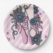 Ballet Shoes Pappteller (Vorderseite)