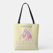 Ballet Shoes Personalisiert Tote Bag Tasche (Rückseite)