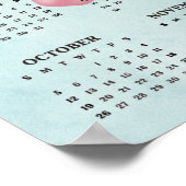 Ballet Shoes Slippers Dance 2025 Calendar Poster (Ecke)