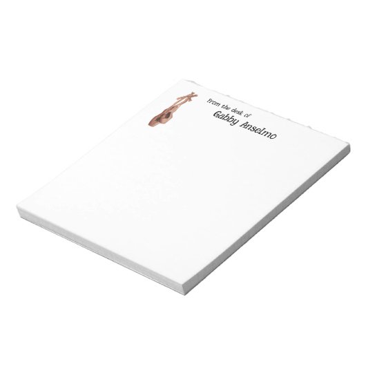 Ballet Slipper Notepad Notizblock (Rotiert)