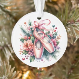 Ballet Slippers, Blume Personalisiert Weihnachten Ornament