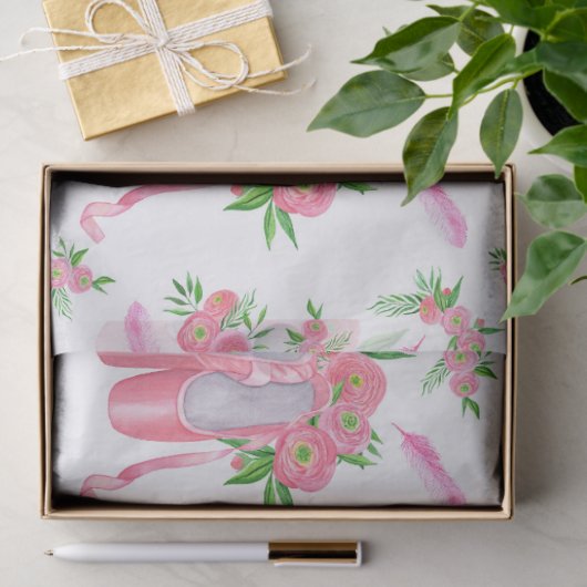 Ballet Slippers (Design 12) Decoupage Seidenpapier (Geschenk)