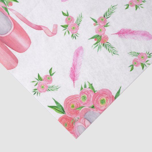 Ballet Slippers (Design 12) Decoupage Seidenpapier (Detail)