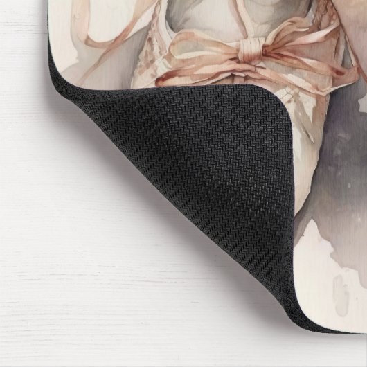 Ballet Slippers Generative Inhaltsfarben Mousepad (Ecke)
