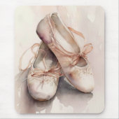 Ballet Slippers Generative Inhaltsfarben Mousepad (Vorne)