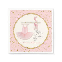 Ballet Slippers in Tutu Little Girl Babydusche