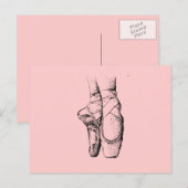 Ballet Slippers Postkarte (Vorne/Hinten)