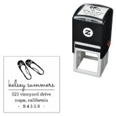 Ballet Slippers Rücksendeadresse Briefmarke Permastempel (Beispiel)