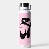 Ballet Slippers Thoppervakuum isoliert Trinkflasche (Rückseite)