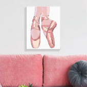 Ballet Slippers Toe Shoes Leinwanddruck (Insitu (Wohnzimmer))