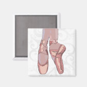 Ballet Slippers Toe Shoes Magnet (Vorderseite/Rückseite)