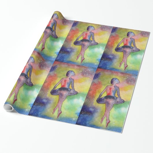Ballet Space Art Glossage Wrapping Paper Geschenkpapier (Ungerollt)