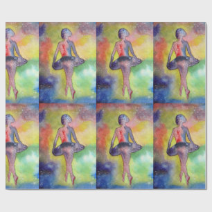 Ballet Space Art Glossage Wrapping Paper Geschenkpapier