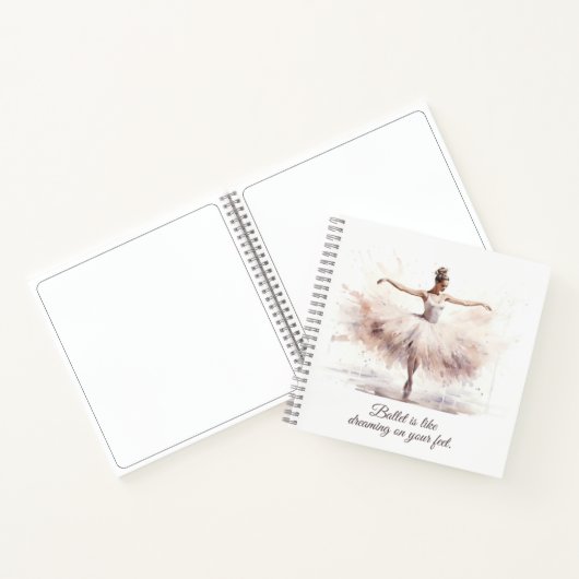 Ballet Spiral Notebook Notizblock (Innenseite)