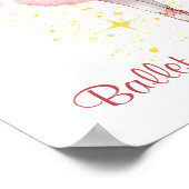 Ballet Star Girl Poster (Ecke)