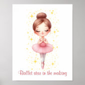 Ballet Star Girl Poster (Vorne)