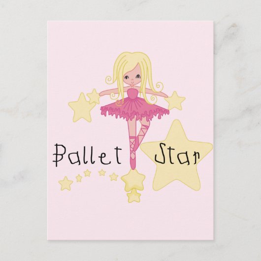Ballet Star Tshirts und Geschenke Postkarte (Vorderseite)