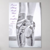 Ballet Stärke in Christ Poster 12x18 Custom Art (Vorne)