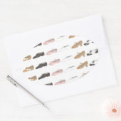 Ballet Stich Jazz Acro Lyrical Dance Character Sho Ovaler Aufkleber (Umschlag)