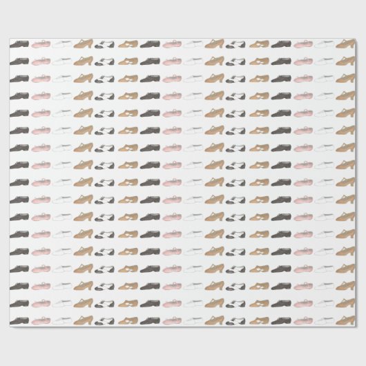 Ballet Stich Jazz Acro Lyrical Dance Shoe Erwägung Geschenkpapier (Flach)