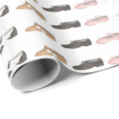 Ballet Stich Jazz Acro Lyrical Dance Shoe Erwägung Geschenkpapier (Rolleneckpunkt)