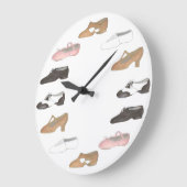 Ballet Stich Jazz Lyrical Acro Shoes Tanzstudio Große Wanduhr (Winkel)