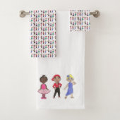 Ballet Stich Jazz Lyrical Hiphop Acro Dance Class Badhandtuch Set (Insitu)