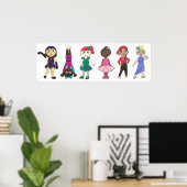 Ballet Stich Jazz Lyrical Hiphop Acro Dance Studio Poster (Heimbüro)