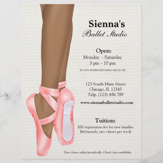 Ballet Studio Flyer (Vorne)