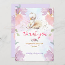 Ballet Swan Baby Girl Dusche