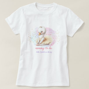 Ballet Swan Baby Girl Duwer Mommy-to-be T-Shirt