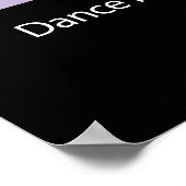 Ballet Tänzer zitieren zeitgenössische Poster (Ecke)