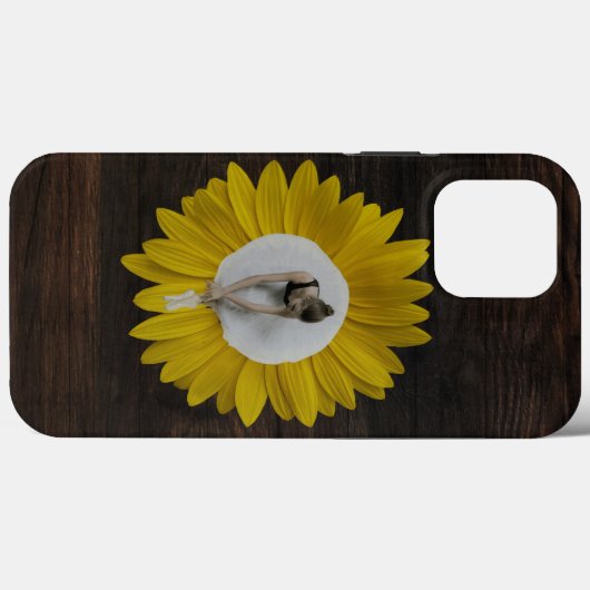 Ballet Tänzerin Gelbe Sonnenblume Case-Mate iPhone Hülle (Rückseite (Horizontal))