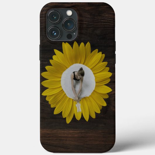 Ballet Tänzerin Gelbe Sonnenblume Case-Mate iPhone Hülle (Rückseite)