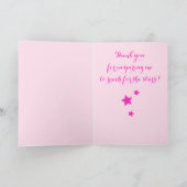 Ballet Teacher Danke, dass du Tänzer mit Sternen b Dankeskarte (Innenseite)