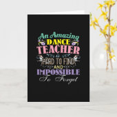 Ballet Teacher Wertschätzung - Phantastisches Ange Karte (Gelbe Blume)