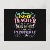 Ballet Teacher Wertschätzung - Phantastisches Ange Postkarte (Vorderseite)